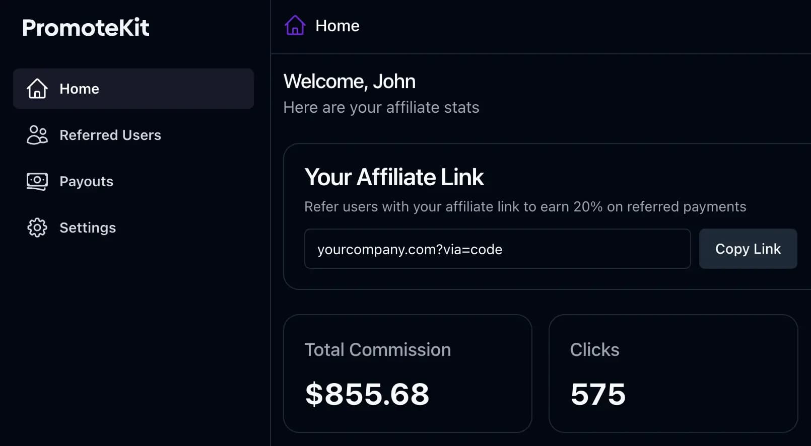 Affiliate Portal